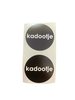Stickers kadootje zwart p/20st 30mm