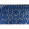 Vloeipapier hexagon blauw/goud 50x70cm p/10vel