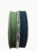 Lint smokey blauw dubbel velvet 15mm p/mtr