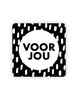 Sticker Voor jou p/20st vierkant