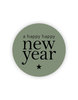 Sticker Happy happy new year p/20st groen