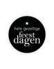 Sticker Hele gezellige feestdagen 35mm p/20st 