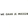 Stamp We gaan je missen 50x5mm p/st rubber unmounted