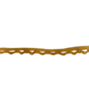 Lint oker 10mm p/mtr Merletto 1 zijde schulp 