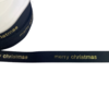 Lint zwart merry christmas 15mm p/m goud