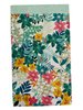 Zakken groen exotische bloemen 12x19cm p/25st