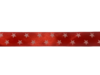 Lint rood 25mm ster p/mtr satijn 