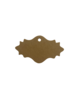 Labels ornament 6x3.5cm p/5st kraft 