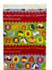 Zakken rood liedjes 12x19cm p/25st sinterklaas geel/lila
