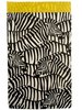 Zakken zwart zebra 12x19cm p/25st geel/wit