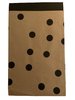 Zakken bruin stip 12x19cm p/50st zwart