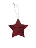 Label rood ster in ster 9cm p/st rood