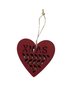 Label rood hart xmas 9cm p/st rood