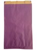 Papieren zakken 16x6x27cm p/50st paars zijvouw