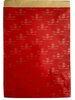 Zakken rood mijter 21x30cm p/25st sinterklaas goud