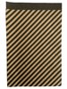 Zakken bruin schuine streep 12x19cm p/25st zwart