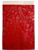 Zakken rood kerst 17x25cm p/25st tekst goud
