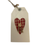 Labels rood hart ruit wit p/st houten