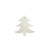 Kerstboom 5cm p/4st wit houten hanger