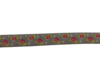 Lint grijs roos 15mm p/m gewoven