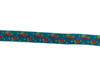 Lint blauw roos 15mm p/m gewoven