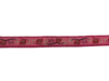 Lint roze uil randje 15mm p/m gewoven