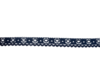 Lint donkerblauw 17mm p/mtr dun kant 