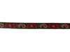 Lint bruin paisley 15mm p/m gewoven