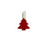 Knijper kerstboom rood 3cm p/4st hout