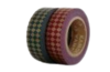 Masking tape rond diamant 15mm p/10m rood