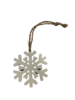 Sneeuwster 5cm p/4st wit houten hanger