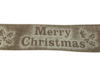 Lint lichtbruin Merry Christmas 63mm p/mtr