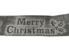 Lint grijs Merry Christmas 63mm p/mtr