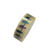 Masking tape vogels op lijn 15mm p/10m wit