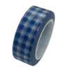 Masking tape blauw blokjes 15mm p/10m