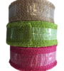 Jute limegroen band grof 50mm p/mtr