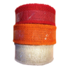 Jute oranje band grof 50 mm p/m