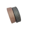 Lint roze 25mm p/12mtr Nastro jute Righe vintage