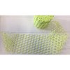 Lint fluorgeel rete clio opengewerkte rondjes 100mm p/m