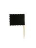 Prikker vlag 7.5cm p/10st zwart