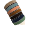 Lint roestbruin dubbel velvet 15mm p/mtr
