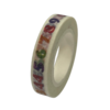 Masking tape cijfers 10mm p/10m wit/gekleurd