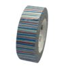 Masking tape blauw/oranje/grijs streep 15mm p/10m