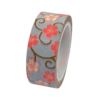 Masking tape lila/oranje bloem 15mm p/6m 