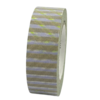 Masking tape groen/lila gestreept ruit 15mm p/10m 