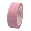 Masking tape roze bloem 15mm p/10m
