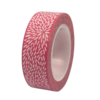 Masking tape roze/wit bloem 15mm p/10m