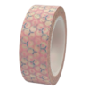 Masking tape lichtroze honingraad 15mm p/10m