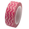 Masking tape fuchsia chevron 15mm p/10m 