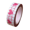 Masking tape roze krijt hart 15mm p/10m